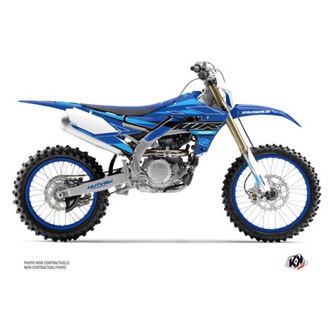 Kit Deco Moto Cross Outline Yamaha 450 WRF Cyan