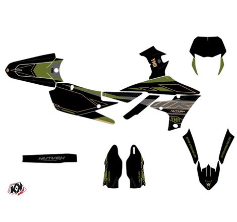 Kit Deco Moto Cross Outline Yamaha 450 WRF Kaki
