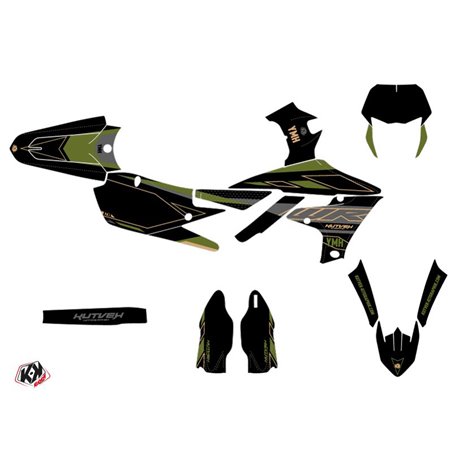 Kit Deco Moto Cross Outline Yamaha 450 WRF Kaki