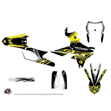 Kit Deco Moto Cross Eraser Fluo Yamaha 450 WRF Jaune