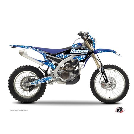Kit Deco Moto Cross Predator Yamaha 450 WRF Bleu