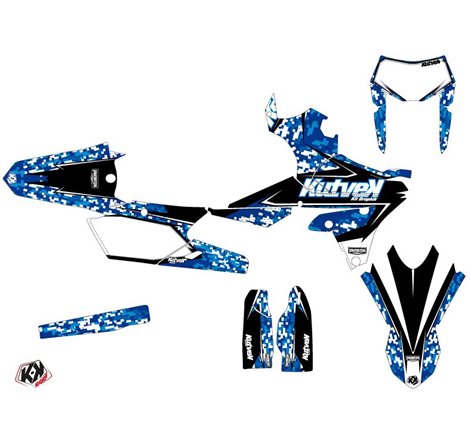 Kit Deco Moto Cross Predator Yamaha 450 WRF Bleu