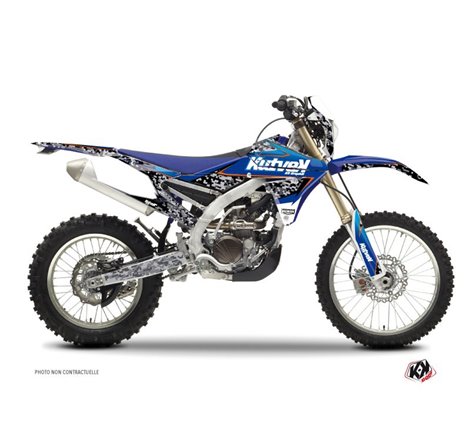 Kit Deco Moto Cross Predator Yamaha 450 WRF Noir Bleu