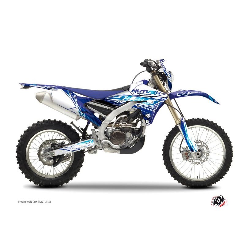 Kit Deco Moto Cross Eraser Yamaha 450 WRF Bleu
