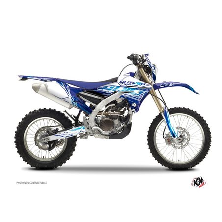 Kit Deco Moto Cross Eraser Yamaha 450 WRF Bleu