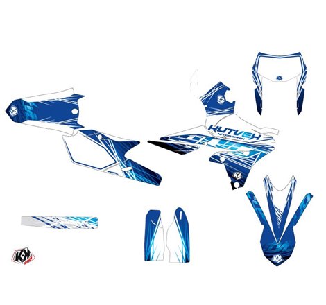 Kit Deco Moto Cross Eraser Yamaha 450 WRF Bleu