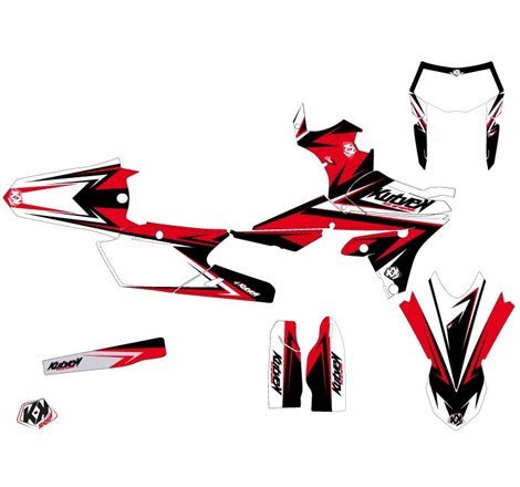 Kit Deco Moto Cross Stage Yamaha 450 WRF Noir Rouge