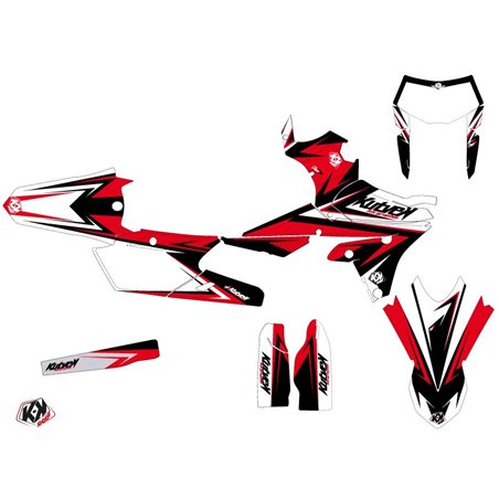 Kit Deco Moto Cross Stage Yamaha 450 WRF Noir Rouge