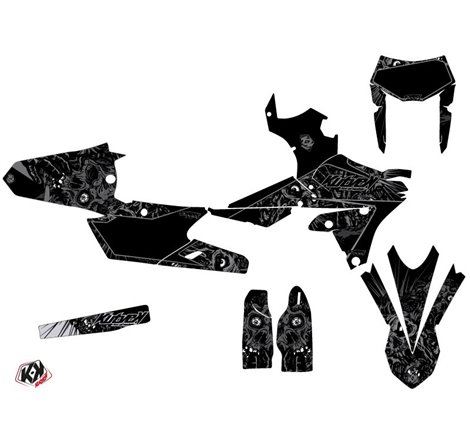 Kit Deco Moto Cross Zombies Dark Yamaha 450 WRF Noir