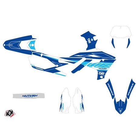 Kit Deco Moto Cross Outline Yamaha 450 WRF Bleu