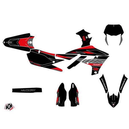 Kit Deco Moto Cross Outline Yamaha 450 WRF Rouge