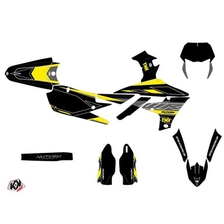 Kit Deco Moto Cross Outline Yamaha 450 WRF Jaune