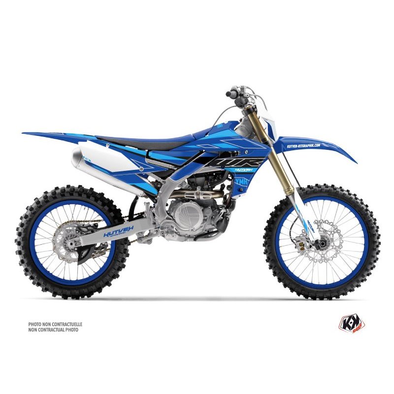Kit Deco Moto Cross Outline Yamaha 450 WRF Cyan