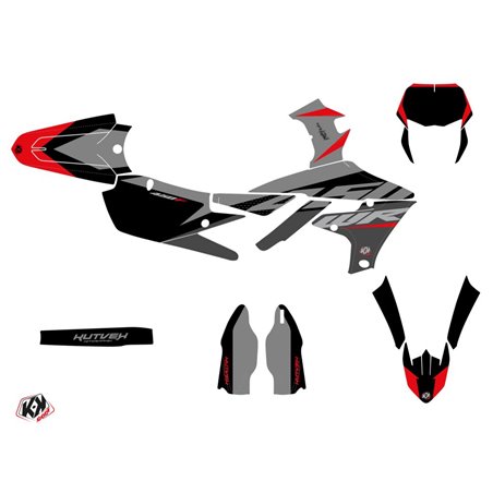 Kit Deco Moto Cross Skew Yamaha 450 WRF Rouge