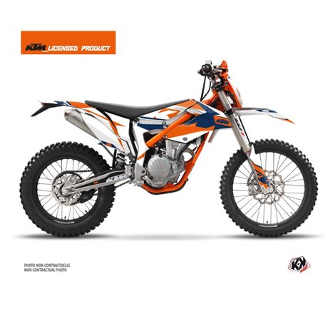 Kit Deco Moto Cross Gravity KTM 250 FREERIDE Bleu
