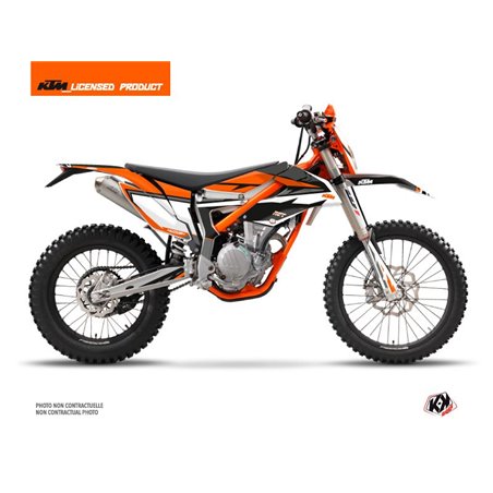 Kit Deco Moto Cross Rift KTM 250 FREERIDE Noir Orange