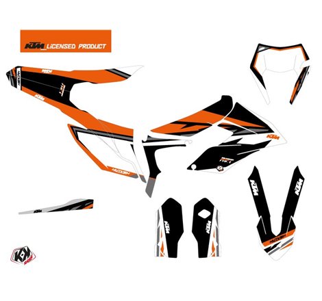 Kit Deco Moto Cross Rift KTM 250 FREERIDE Noir Orange