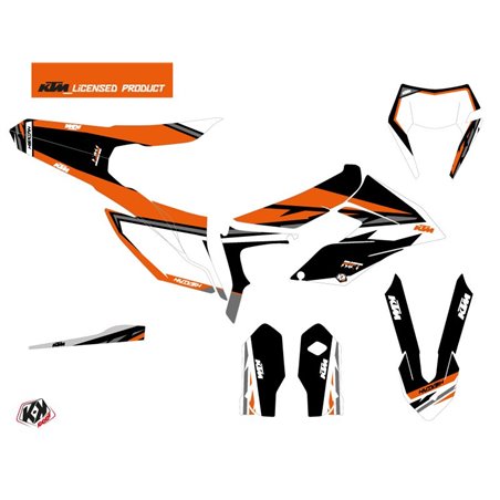 Kit Deco Moto Cross Rift KTM 250 FREERIDE Noir Orange