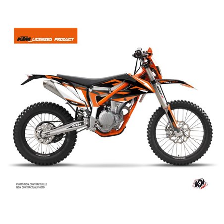 Kit Deco Moto Cross Trophy KTM 250 FREERIDE Noir Orange