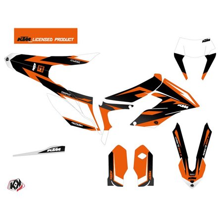 Kit Deco Moto Cross Trophy KTM 250 FREERIDE Noir Orange