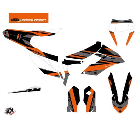 Kit Deco Moto Cross Breakout KTM 250 FREERIDE Noir Orange