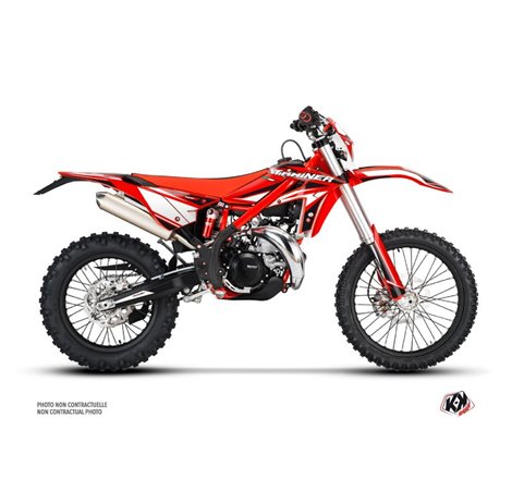 Kit Deco Moto Cross FIRENZE Beta Xtrainer Rouge Blanc Noir