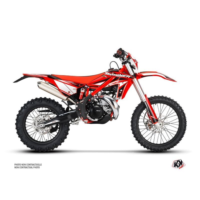 Kit Deco Moto Cross FIRENZE Beta Xtrainer Rouge Blanc Noir