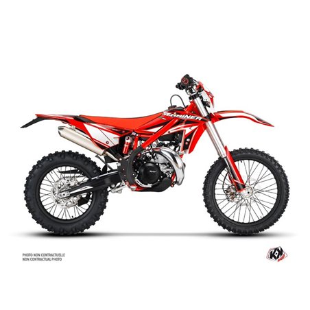 Kit Deco Moto Cross FIRENZE Beta Xtrainer Rouge Blanc Noir