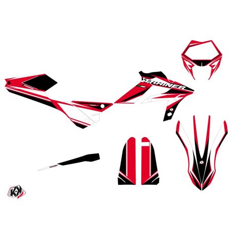 Kit Deco Moto Cross FIRENZE Beta Xtrainer Rouge Blanc Noir