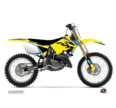 Kit Deco Moto Cross Label Suzuki 250 RM Bleu