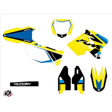 Kit Deco Moto Cross Label Suzuki 250 RM Bleu