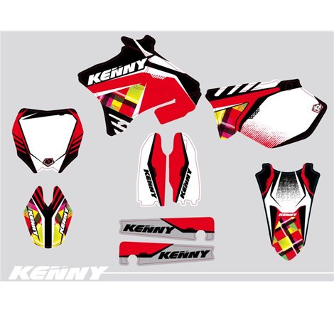 Kit Deco Moto Cross Kenny Yamaha 125 YZ Rouge