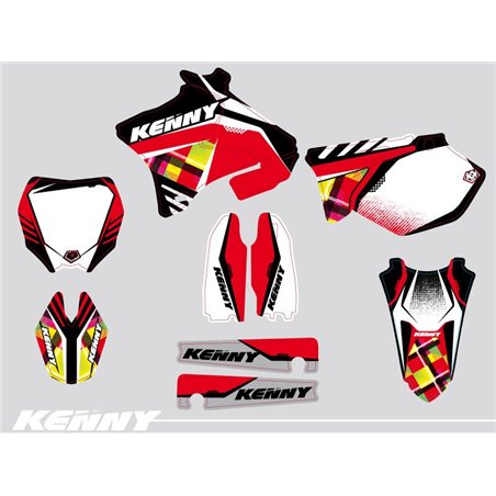 Kit Deco Moto Cross Kenny Yamaha 125 YZ Rouge
