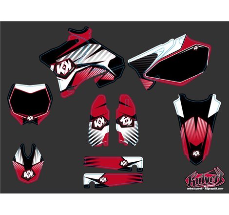 Kit Deco Moto Cross Factory Yamaha 125 YZ Rouge