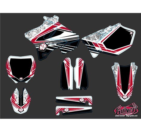 Kit Deco Moto Cross Spirit Yamaha 125 YZ Rouge