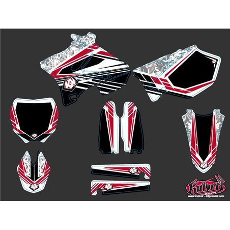 Kit Deco Moto Cross Spirit Yamaha 125 YZ Rouge