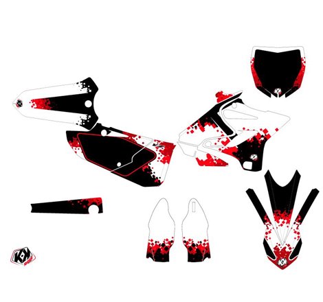 Kit Deco Moto Cross Hangtown Yamaha 125 YZ Rouge