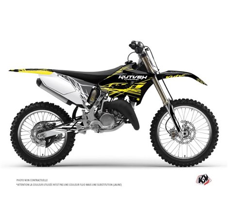 Kit Deco Moto Cross Eraser Fluo Yamaha 125 YZ Jaune