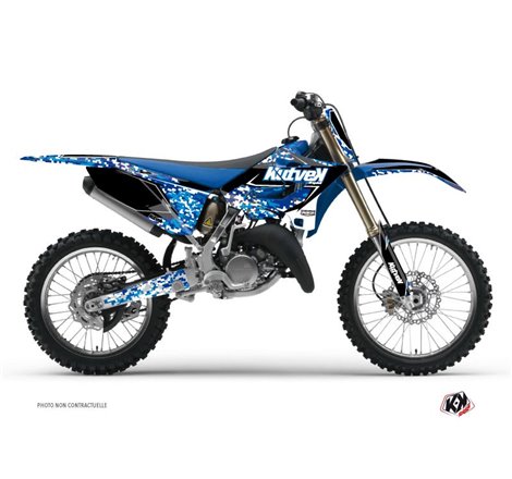 Kit Deco Moto Cross Predator Yamaha 125 YZ Bleu