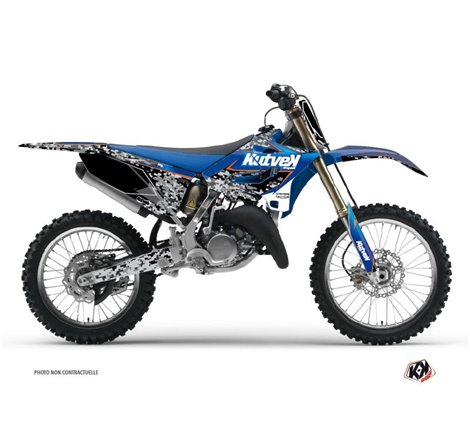 Kit Deco Moto Cross Predator Yamaha 125 YZ Noir Bleu