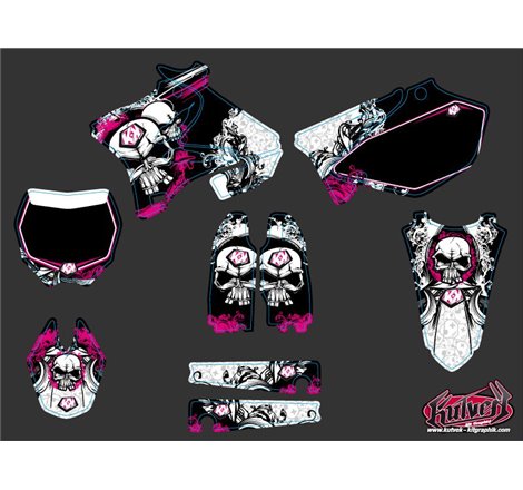 Kit Deco Moto Cross Trash Yamaha 125 YZ Rose