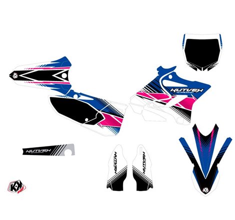 Kit Deco Moto Cross Stripe Yamaha 125 YZ Rose