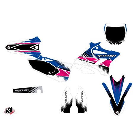 Kit Deco Moto Cross Stripe Yamaha 125 YZ Rose