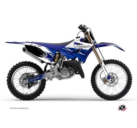 Kit Deco Moto Cross Stripe Yamaha 125 YZ Bleu Nuit