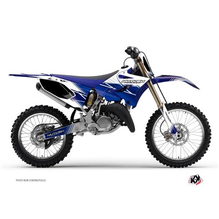 Kit Deco Moto Cross Stripe Yamaha 125 YZ Bleu Nuit