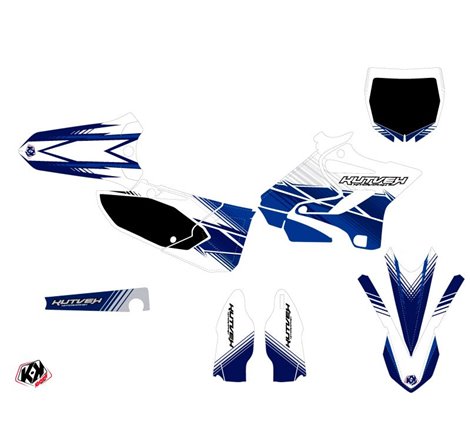 Kit Deco Moto Cross Stripe Yamaha 125 YZ Bleu Nuit