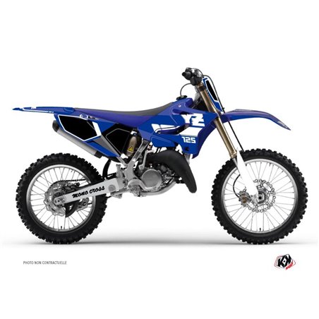 Kit Deco Moto Cross Vintage Yamaha 125 YZ Bleu