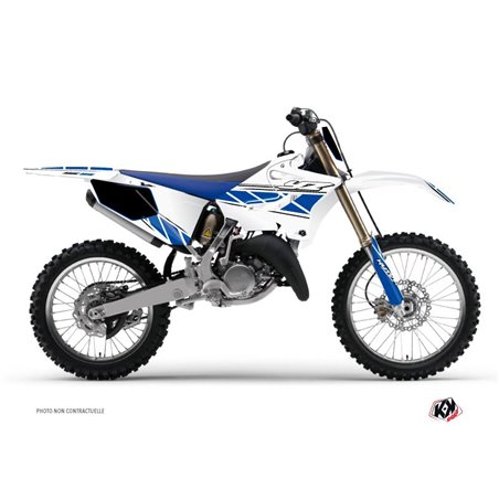 Kit Deco Moto Cross Replica Yamaha 125 YZ Blanc Bleu