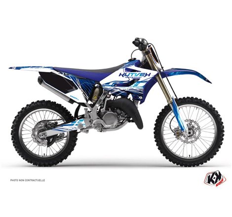Kit Deco Moto Cross Eraser Yamaha 125 YZ Bleu