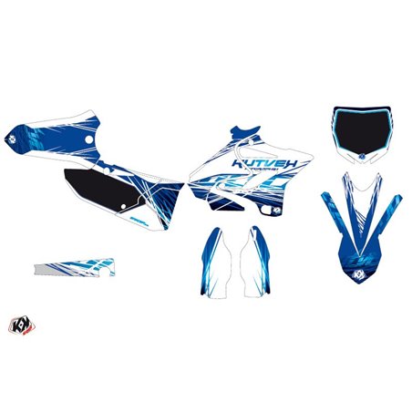 Kit Deco Moto Cross Eraser Yamaha 125 YZ Bleu